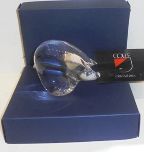 PICCOLO MAIALE IN CRISTALLO COLLE VILCA L.7,5 cm - CRYSTAL LITTLE PIG - Foto 1 di 1