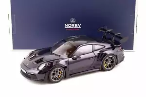 Norev Porsche 911 992 GT3 RS Weissach Pkg Viola Metallic 1:18 LIMITED - Picture 1 of 8