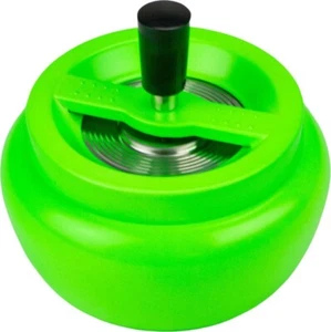 Vaso giratorio XL - Cenicero abrupto neón verde 13 cm NUEVO/EMBALAJE ORIGINAL - Imagen 1 de 1