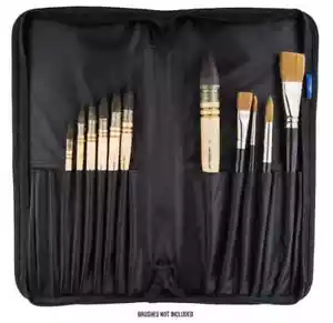 Mapac: Pinselkasten 37x38 cm offen, 17 Pinsel + 2 Aufbewahrungstaschen - Bild 1 von 1