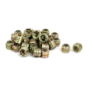 M8x10mm allen tuercas inserto roscado tonos bronce 30pcs para muebles de madera - Imagen 1 de 3