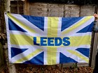 Leeds United Utd LUFC Flag 5ft by 3ft - Shirt Scarf Badge Poster Stickers