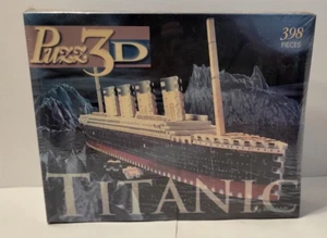 New NIB SEALED 1997 TITANIC PUZZLE Puzz 3D Puzz3D Wrebbit 398 Pieces - Picture 1 of 5