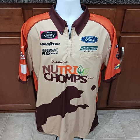 Chase Briscoe 3XL Nutri-Chomps Roush Fenway Racing Team Issued Crew Shirt NASCAR Cover