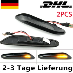 2 stück Led Seitenblinker passend für BMW 1er E81 E82 E87 E88 SCHWARZ DE - Bild 1 von 12