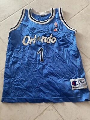 Vintage Penny Hardaway #1 Champion Jersey Youth Large 14-16 Orlando Magic NBA - Image 1 of 2
