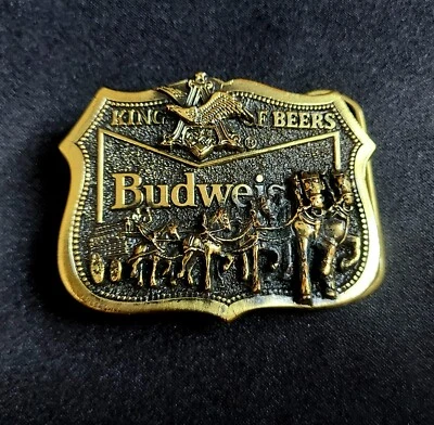 1982 Budweiser King Of Beers Belt Buckle - Image 1 of 2