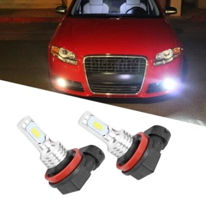 2pcs H8 H11 80W 6500K CSP LED Voiture brouillard Ampoule Blanc Coque aluminium - Imagen 1 de 10