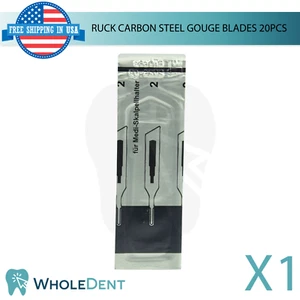 Ruck Carbon Steel Gouge Blades 20pcs Economical Sterile Packed - Picture 1 of 9