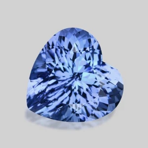 4.55cts Merveilleux Forme Coeur Portugeuse Coupe Naturel Lavande Tanzanite Bleue - Picture 1 of 1