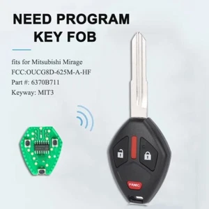Replacement for 2014-2015 Remote Head Key for Mitsubishi Mirage 3B OUCG8D-625M-A - Foto 1 di 4