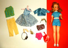 VTG Ideal TAMMY FAMILY DOLL 12" LT BROWN HAIR W ORIGINAL & 2 OUTFITS DREAM BOAT