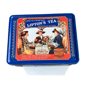 Lipton's Tea Limited Nostalgic Tin Collection Series #401 8 x 6.5 x 3 Vintage - Picture 1 of 7