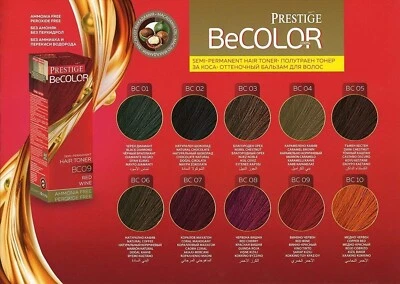 PRESTIGE BeColor Tintura per capelli semipermanente senza ammoniaca e perossido 100ml