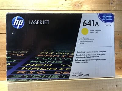 HP 641A Yellow Ink Cartridge Laserjet, C9722A, 4600, 4610, 4650 OPEN BOX - Image 1 of 4