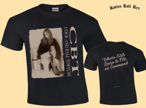 COCK AND BALL TORTURE - Where Girls Learn to Piss on Command - T-Shirt - Picture 1 of 2