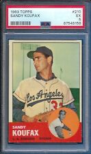 1963 Topps Sandy Koufax Card #210 Los Angeles Dodgers EX PSA 5