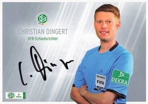 Christian Dingert UH DFB árbitro original firmado tarjeta de autógrafo 6708 F - Imagen 1 de 1