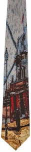 MUSEUM ARTIFACTS New With Tags Silk Van Gogh art print "Moulin de la Galette" - Picture 1 of 6