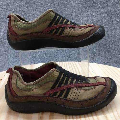 Scarpe Privo by Clarks donna 7 5 M sneakers slip on pelle marrone comode basse