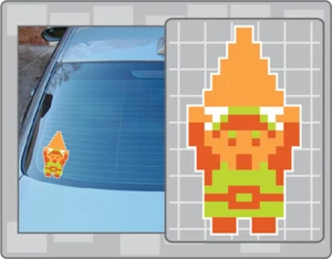 LINK con Adesivo Decalcomania Vinile TRIFORCE TAGLIE PERSONALIZZATE Legend of Zelda Sprite - Foto 1 di 1