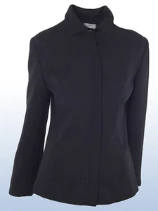 Conbipel Blazer Da Donna Grigio Scuro Taglia 44 Made In Italy Giacca Elegante - Picture 1 of 8