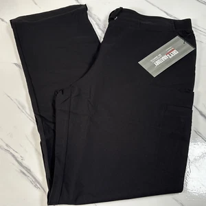 Grey Anatomy By Barco Tie Front Cargo Pants Black Size Large - Picture 1 of 18