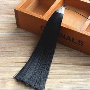 17cm Alloy Metal Cap Ice Silk Tassel Trim Craft Jewelry Making DIY Accessory - Picture 1 of 24