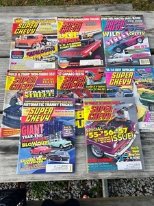 Vintage Lot of 8 Super Chevy Magazine 1993 May - December Cars Hot Rods - Picture 1 of 5