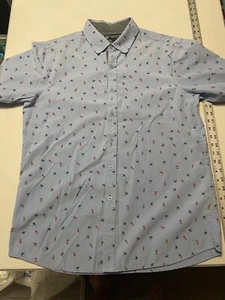 Sahara Club Button Shirt Mens SZ-L short sleeve 60/40 cotton poly blend - Picture 1 of 9
