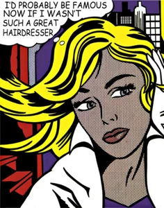 Lichtenstein Style I'd Probably Be Famous Now #2 Canvas Print 16 x 20 - Picture 1 of 4