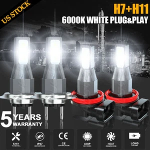 Kit de bombillas de luz alta 6000 k de faros LED combo para Hyundai Santa Fe 2007-2012 combo 4x - Imagen 1 de 17