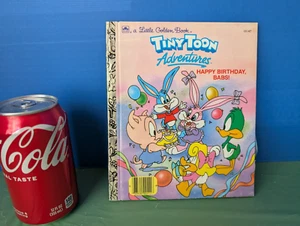 Golden 1990 Book Tiny Toon Adventures Happy Birthday Babs ! by Linda Aber - Picture 1 of 3