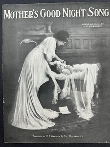 Mother's Good Night Song, 1916 Vintage Sheet Music - H.C. Weasner - Picture 1 of 2