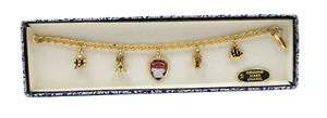 Vintage seltenes zweihundertjähriges Charm Armband echte harte Emaille Neu im Karton - Bild 1 von 3