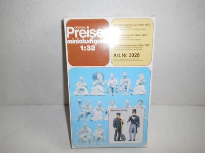 Spur 1 Adler-Figuren Preiser sitzende Personen1835, Bausatz 3028, OVP - Bild 1 von 3