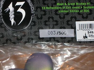 Disney Vinylmation MEET & GREET MICKEY MOUSE #1 Limited Edition 500 - # 3 0F 500 - Picture 1 of 3