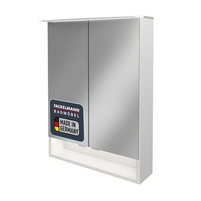 Fackelmann B.STYLE Spiegelschrank in Weiß 60 cm LED Badschrank Made in Germany - Bild 1 von 4