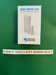 2GIG-DW10-345 Drahtloser dünner Tür-Fenster Sensor Kontakt mit Batterie & Magnet Neu - Bild 1 von 1