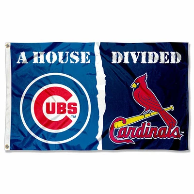 Chicago Cubs vs. St. Louis Cardinals Divided Flag and Banner - Image 1 of 4