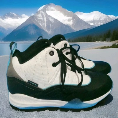 Boys Basketball Sneakers High Top AND1 Size 5 Black, White And Blue. Pre-owned.. - Image 1 of 4