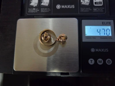 4.70 g 10 k gold ring and earings tested stamped not scrap - Bild 1 von 2