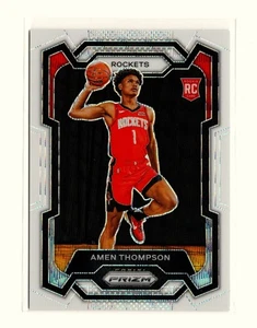 2023-24 Panini Prizm White Wave Prizm #150 Amen Thompson RC /38 HOUSTON ROCKETS - Picture 1 of 2