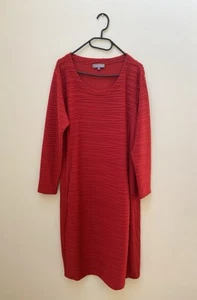 Sahara Midi Dress Size Large 14 Aprox Red - Picture 1 of 5