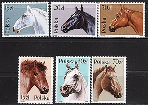 POLAND 1989 HORSES SC#2894-99 MNH FARM ANIMALS 💲FREE SHIPPING💲 - Picture 1 of 1