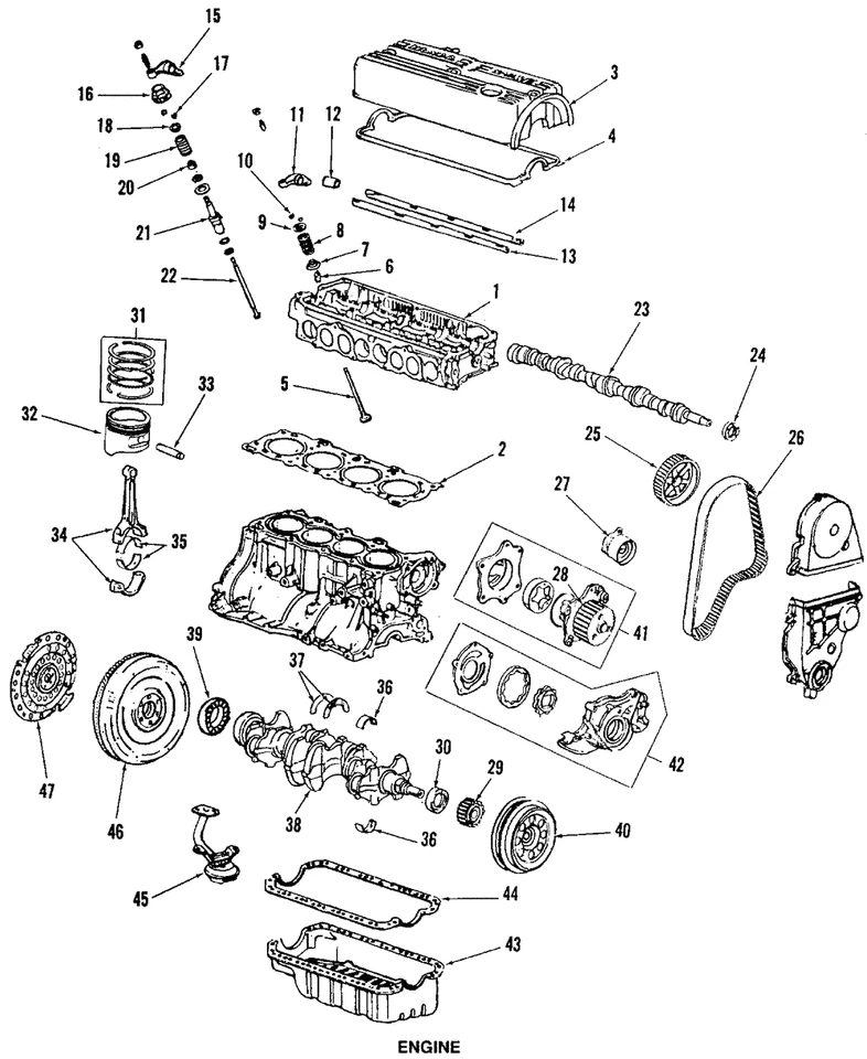 Honda Civic 1984-1987 genuino - rodamiento 13327-PLC-003 Foto 1 de 1