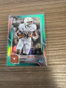 2025 Bowman Chrome U 1st Bowman Quintrevion Wisner Aqua Refractor /325 Texas - Picture 1 of 2