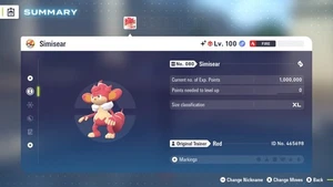 🌟6 IVs Shiny Alpha Battle Ready Simisear | Leyendas Pokémon: Z-A🌟 - Imagen 1 de 4