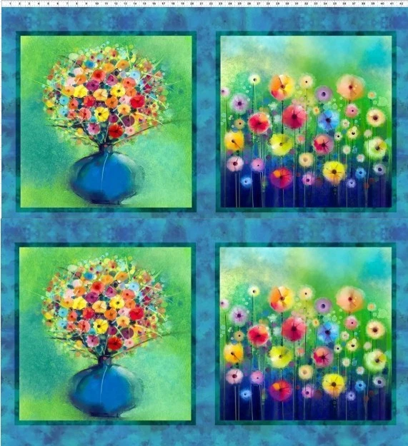 Flores de primavera - Panel grande 48" - Paneles continuos disponibles, Foto 1 de 1