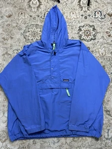 Vintage Patagonia 90's Baggies Pullover Anorak Green Blue USA Size XL GREAT! - Picture 1 of 8